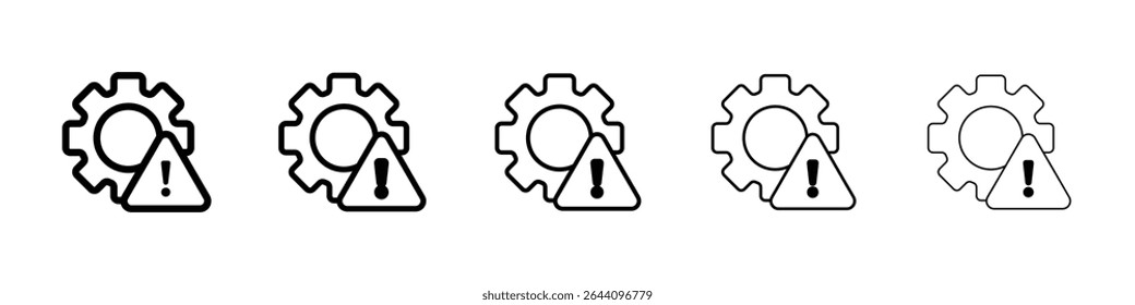 conceito de ícone de falha. design gráfico, logotipo, Web, UI.