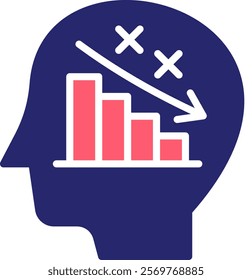 Failure Icon Fill Vector Illustration