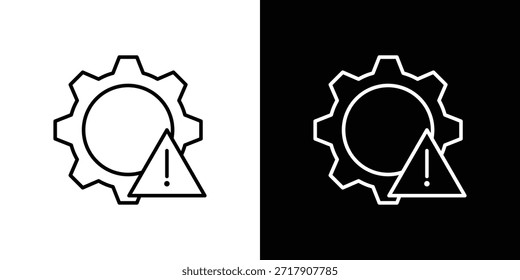 Icono de falla - Estilo de línea. diseño de Plantilla de símbolos