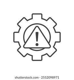 Failure icon. line style vector icon.