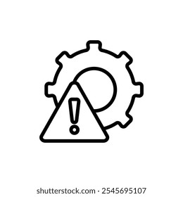 Esquema del Vector del conjunto de signos del logotipo del icono de fallo