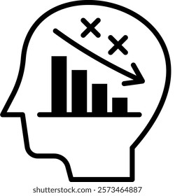 Failure Icon Mixed Vector Illustration