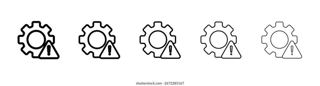Ícone de falha para conceito móvel e design da Web.