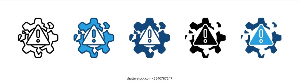 Failure icon sheet multiple style collection