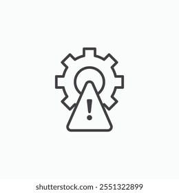 Failure icon vector illustration. EPS10