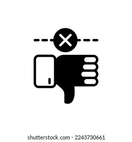 Failure icon in vector. Logotype