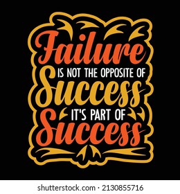 Failure Not Opposite Success Part Success Stock Vector (Royalty Free ...