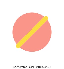 Der Fehler trat flach farbiges Symbol auf. Fehlermeldung. Zugriff gesperrt. Einschränkung, Limit. Verbotene Website. Einfaches gefülltes Element für mobile App. Farbiges Piktogramm. Vektor-einzelne RGB-Illustration
