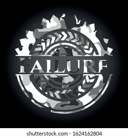 Failure on grey camo texture