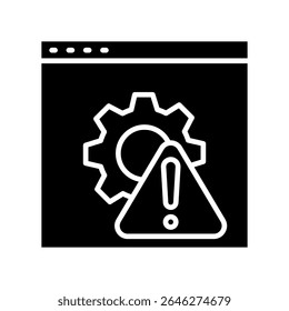 Failure Point-Symbol, Mini-Illustrationssymbol. Nutzung für modernes Konzept, Print, UI, UX-Kit, Web- und App-Entwicklung. Vektorgrafik zum Thema Risikomanagement, Geschäftswelt, Finanzen.
