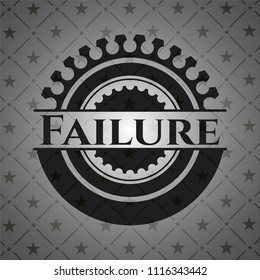Failure realistic black emblem