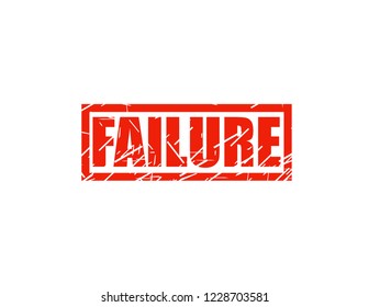 Failure red stamp