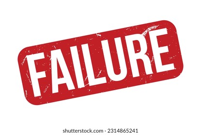 Failure rubber grunge stamp seal vector