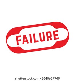 FAILURE Rubber stamp design. VECTOR ILLUSTRATION.