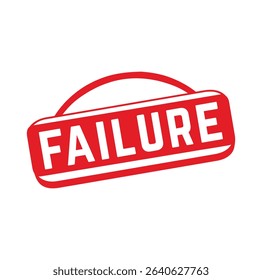 FAILURE Rubber stamp design. VECTOR ILLUSTRATION.