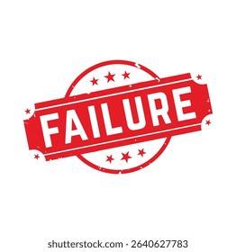 FAILURE Rubber stamp design. VECTOR ILLUSTRATION.