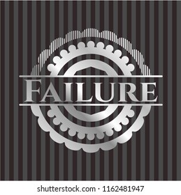 Failure silver badge or emblem