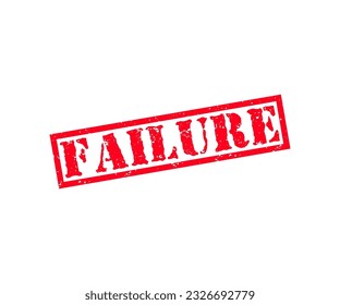 Failure stamp logo design. Failure square vintage grunge sign vector design and illustration.
