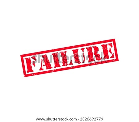 Failure stamp logo design. Failure square vintage grunge sign vector design and illustration.
