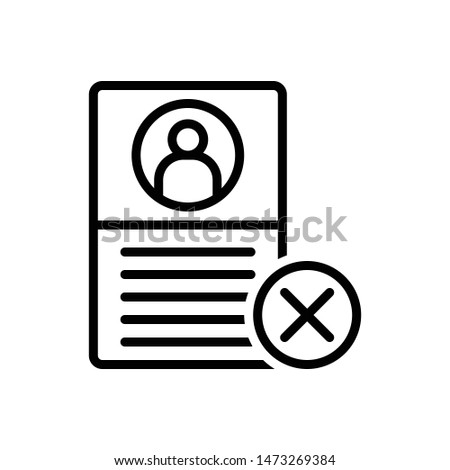 Failure vector line icon