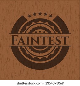 Faintest realistic wood emblem