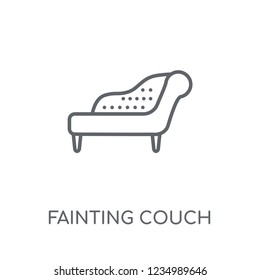 Fainting couch linear icon. Modern outline Fainting couch logo concept on white background from Furniture and Household collection. Suitable for use on web apps, mobile apps and print media.