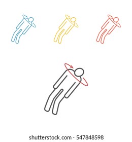 Fainting line icon. Vector illustration