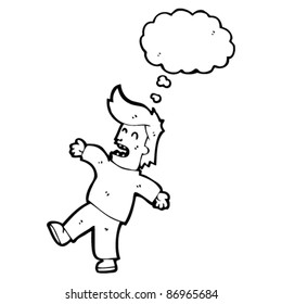 caricatura de un hombre desmayado