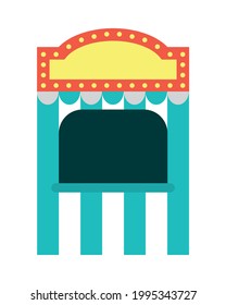 fair cart icon on background