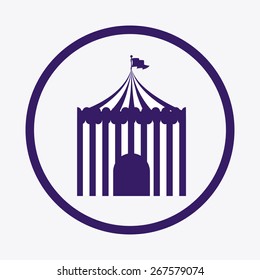Fair design over white background, vector illustration