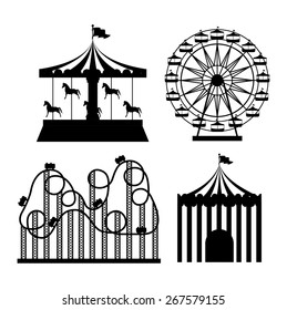 Fair design over white background, vector illustration