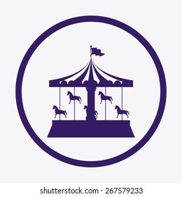 Fair design over white background, vector illustration