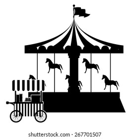 Fair design over white background, vector illustration