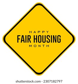 Fair Housing Month background template
