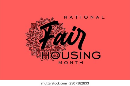 Fair Housing Month background template