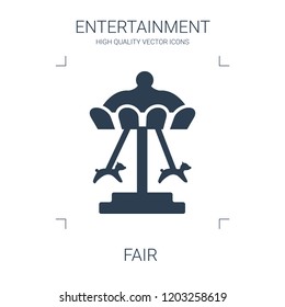 fair icon. high quality filled fair icon on white background. from entertainment collection flat trendy vector fair symbol. use for web and mobile
