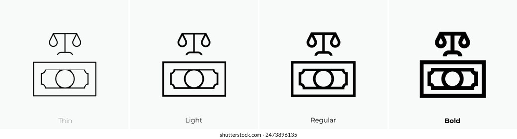 fair icon. Thin, Light Regular And Bold style design isolated on white background