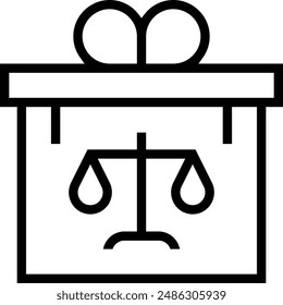 fair icon. Thin linear style design isolated on white background