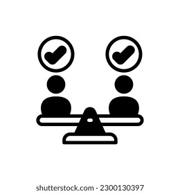 Faires Symbol in Vektorgrafik. Illustration