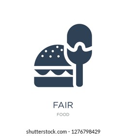 fair icon vector on white background, fair trendy filled icons from Food collection, fair vector illustration