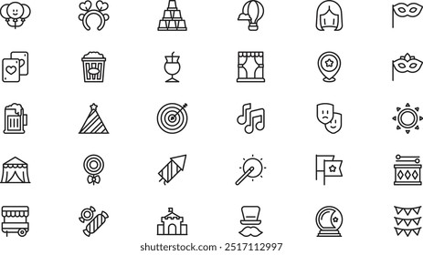 Fair icons High-Quality Vector Icons Collection with Editable Stroke. Ideal for Professional and Creative Projects.