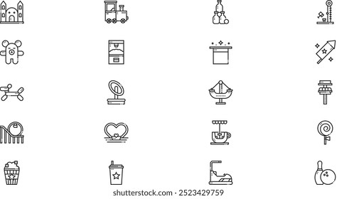 Fair icons High-Quality Vector Icons Collection with Editable Stroke. Ideal for Professional and Creative Projects.