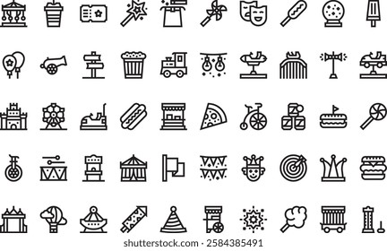 Fair icons High-Quality Vector Icons Collection with Editable Stroke. Ideal for Professional and Creative Projects.