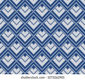 Fair Isle Graphic Jacquard Knitted Seamless Pattern Design