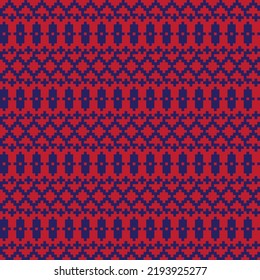 Fair isle seamless pattern design for knitwear, fashion textile, graphics