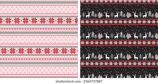 Fair isle seamless vector pattern