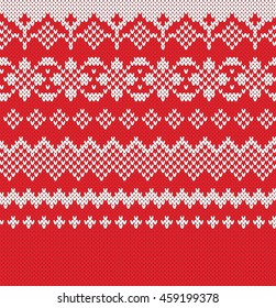 Fair Isle Sweater Design. Seamless Knitting Pattern