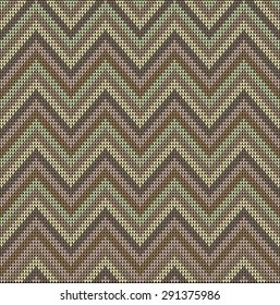 Fair Pattern pastel sweater design on the wool knitted texture. Knitting Ornament