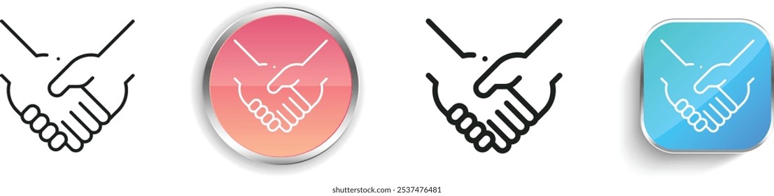 Icono de juego limpio. Diseño de estilo lineal delgado, regular y de Botón aislado sobre fondo blanco
