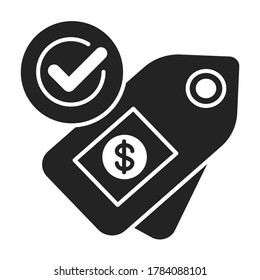 Fair price or trade black line icon. Minimum price paid for certain products imported from developing countries. Pictogram for web page, mobile app, promo. UI UX GUI design element. Editable stroke.